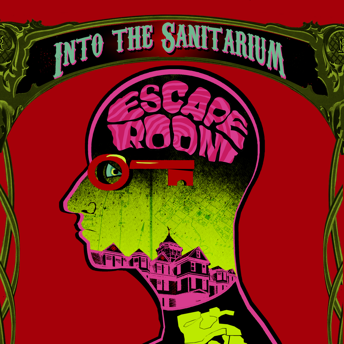 Into the Sanitarium Escape Room logo