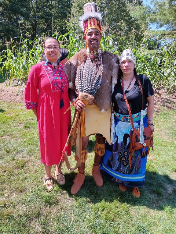 Photograph of three Paugussett Tribal Leaders.